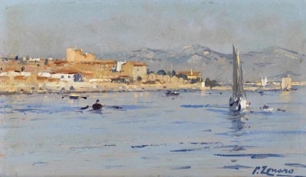 The Aegean Coast I by Fausto Zonaro