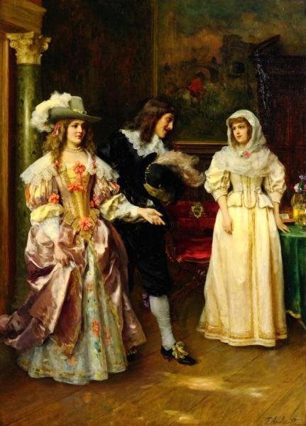 The Distinguished Visitor by Federico Andreotti Oil Painting Reproductions