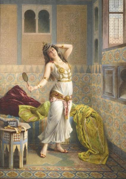 Preparing For The Dance by Federico Ballesio Oil Painting Reproductions