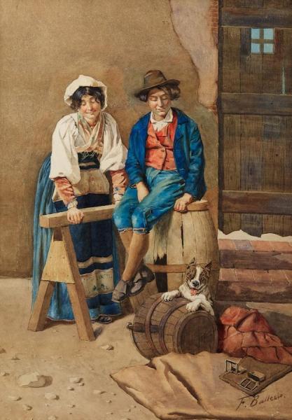 Watching The Puppy by Federico Ballesio