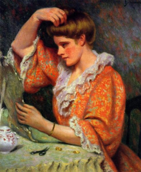 A La Toilette by Federico Zandomeneghi