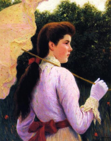 Federico Zandomeneghi Girl With Umbrella