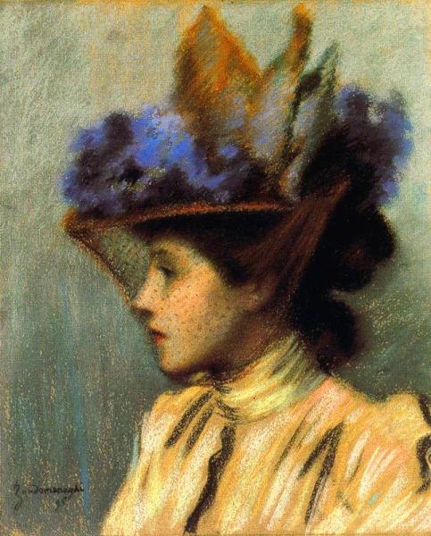 Signora Con Cappello by Federico Zandomeneghi