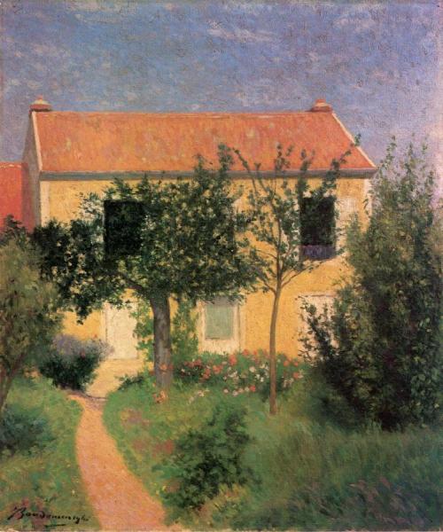 The Red Roof by Federico Zandomeneghi