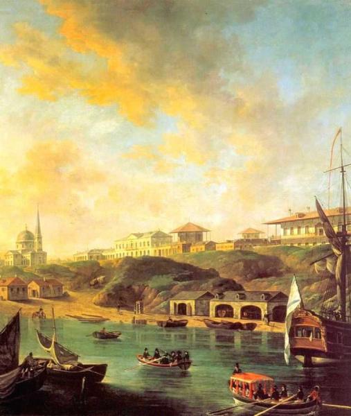 View Of The Town Nikolaev by Fedor Yakovlevich Alekseev