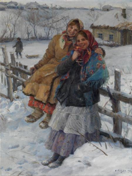 Friends by Fedot Sychkov Oil Painting Reproductions