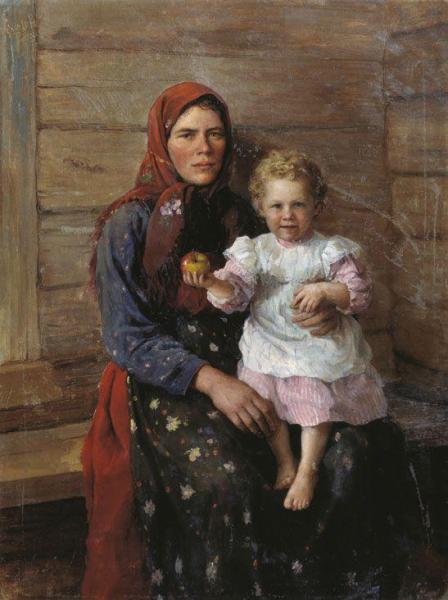 The Nurse by Fedot Sychkov Oil Painting Reproductions