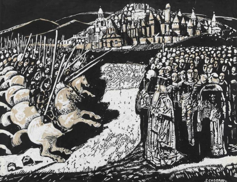 Scena Per Un'opera, 1934 by Felice Casorati