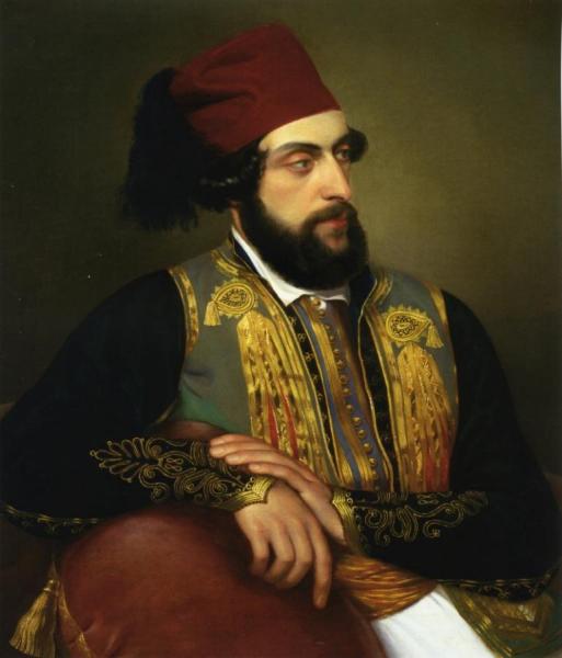 Ritratto Maschile In Costume Greco by Felice Schiavoni