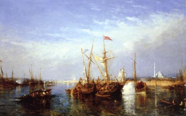 La Corne D'or, Constantinople by Felix Francois Georges Philbert Ziem