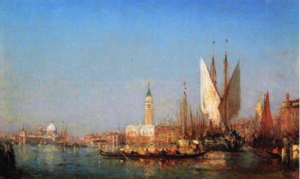 The Grand Canal, Venice by Felix Francois Georges Philbert Ziem