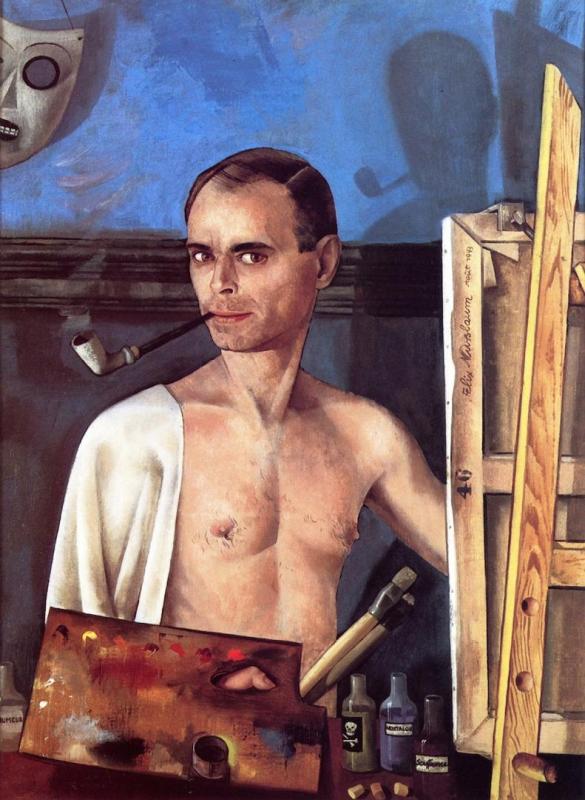 Self Portrait At The Easel, 1943 by Felix Nussbaum