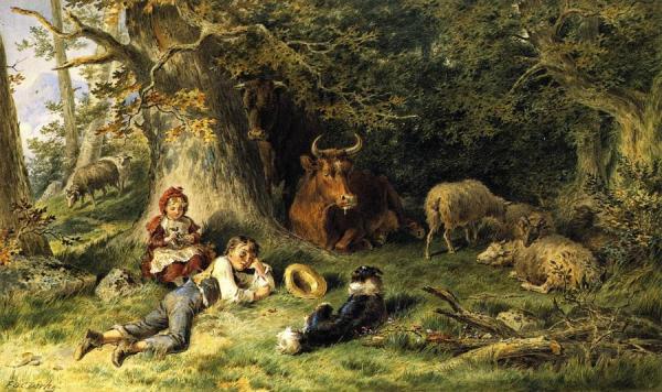 The Repose by Felix Octavius Carr Darley