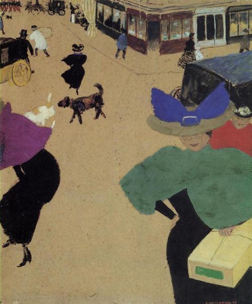 A Street by Felix Vallotton