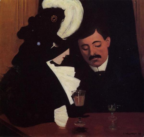 At The Cafe by Felix Vallotton