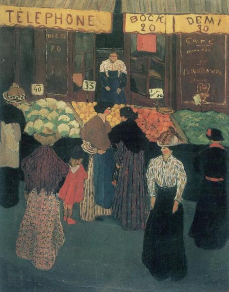 At The Market by Felix Vallotton