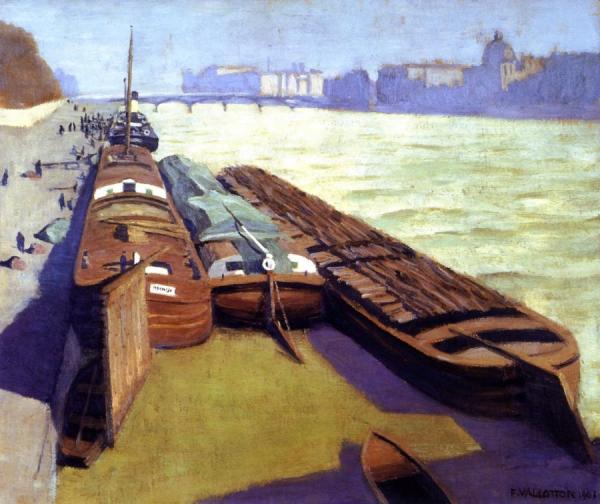 Felix Vallotton Barges, Banks Of The Seine