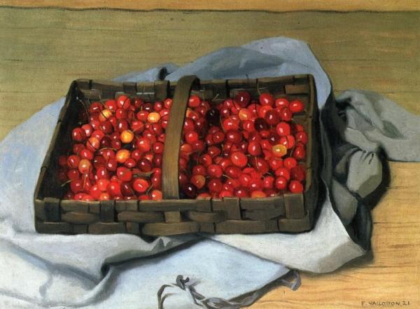 Basket Of Cherries by Felix Vallotton