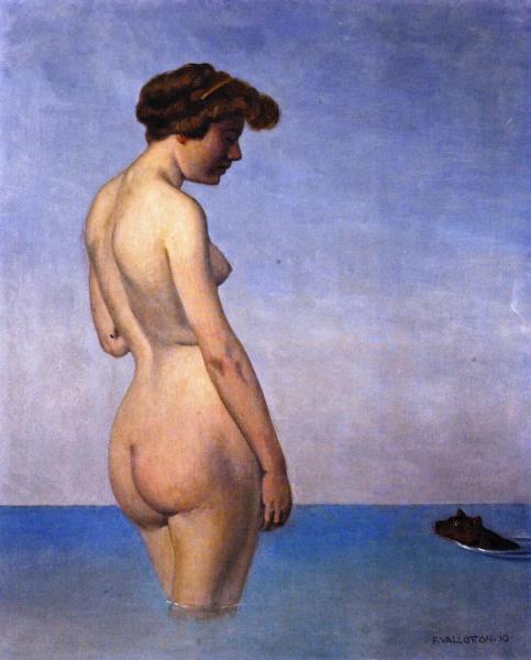 Bather With Dog by Felix Vallotton