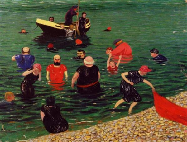 Bathing by Felix Vallotton