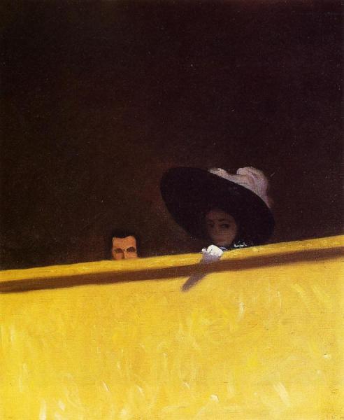 Box Seats At The Theater, The Gentleman And The Lady by Felix Vallotton