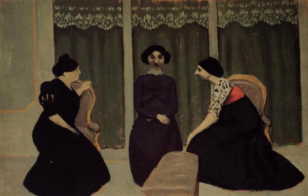 Gossip by Felix Vallotton