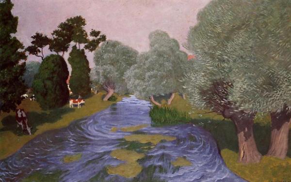 Landscape At Arques-la-bataille by Felix Vallotton