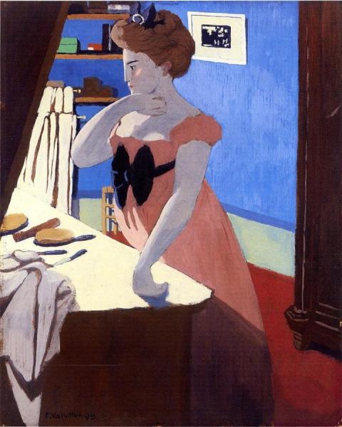 Misia Fixing Her Hair by Felix Vallotton