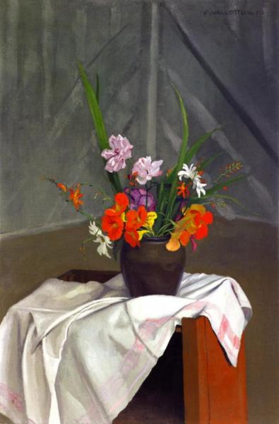 Nasturtium, Dasies And Wild Roses by Felix Vallotton