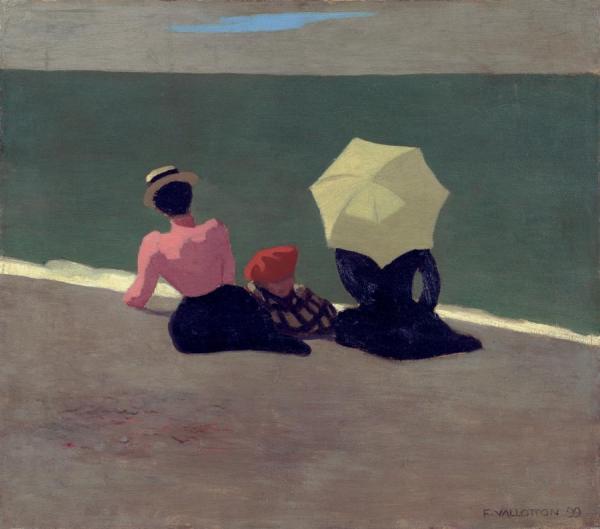 On The Beach by Felix Vallotton