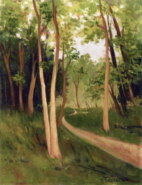 Path In The Bois De Boulogne by Felix Vallotton