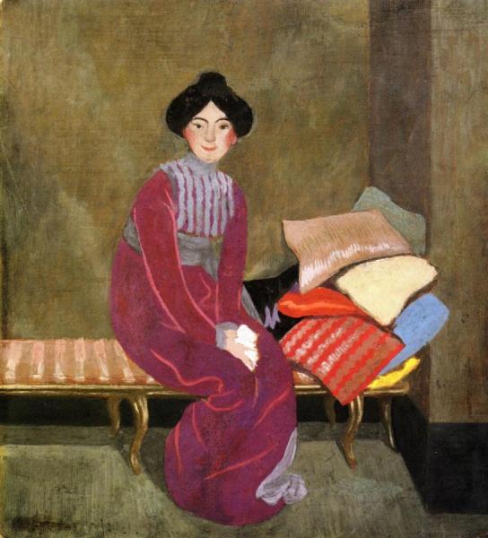 Portrait Of Gabrielle by Felix Vallotton