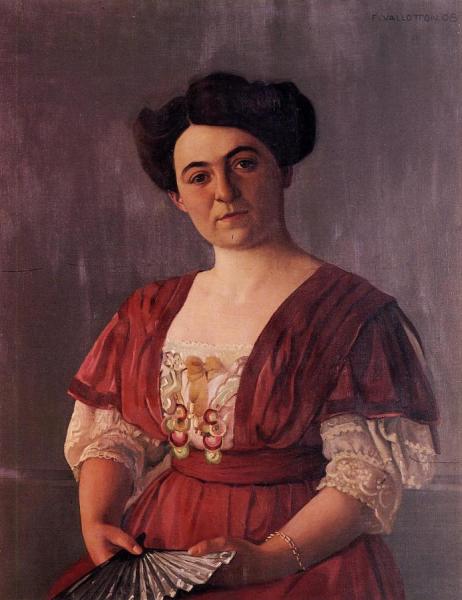 Portrait Of Madame Hasen by Felix Vallotton