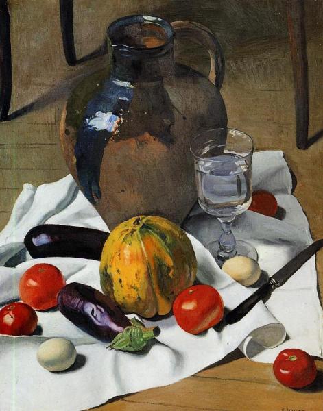 Still Life With Large Earthenware Jug by Felix Vallotton