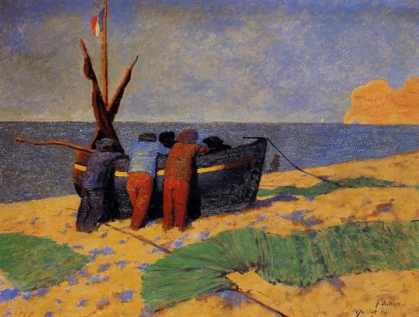 The Fourteenth Of July At Etretat by Felix Vallotton