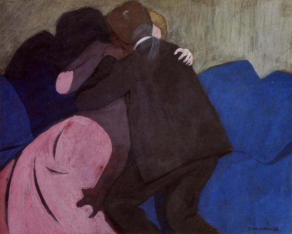 The Kiss by Felix Vallotton