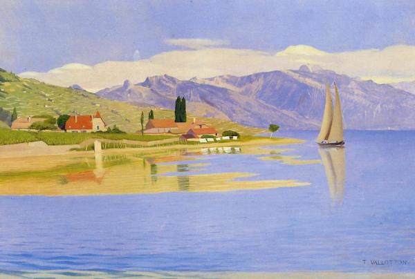 The Port Of Pully by Felix Vallotton