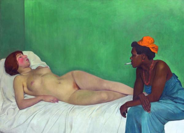 White And Black by Felix Vallotton