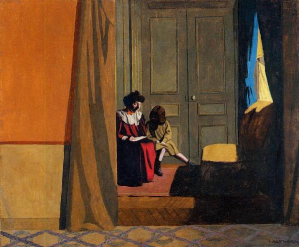 Felix Vallotton Woman Reading To A Little Girl
