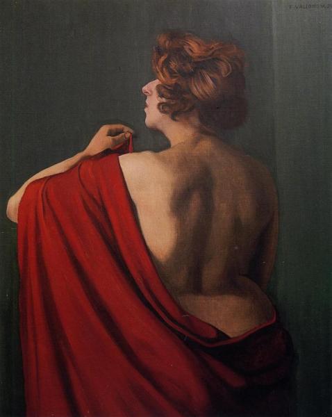 Woman With Red Shawl by Felix Vallotton
