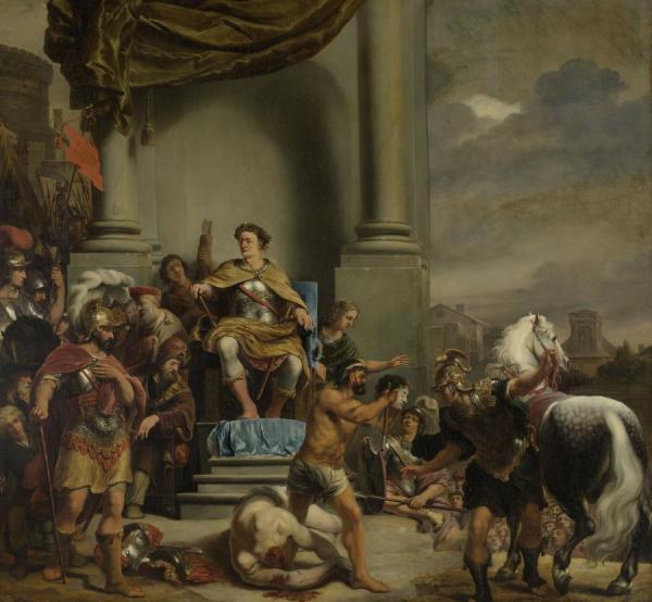 Consul Titus Manlius Torquatus Orders The Beheading Of His Son by Ferdinand Bol