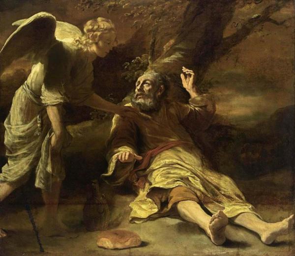 Ferdinand Bol Elijah Fed By An Angel