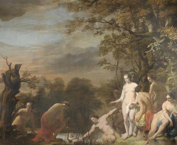 Farao's Dochter Vindt Mozes In Het Biezen Mandje by Ferdinand Bol