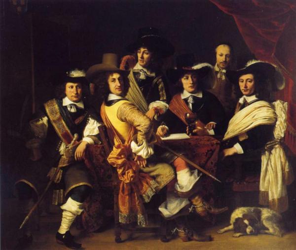 Officers Of The Militia Led By Colonel Govert Suijs by Ferdinand Bol