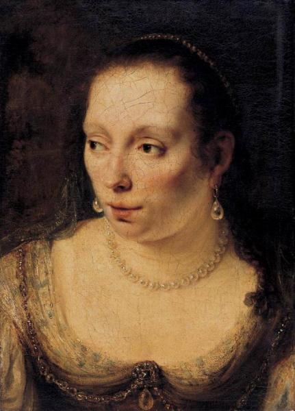 Portrait Of A Lady by Ferdinand Bol