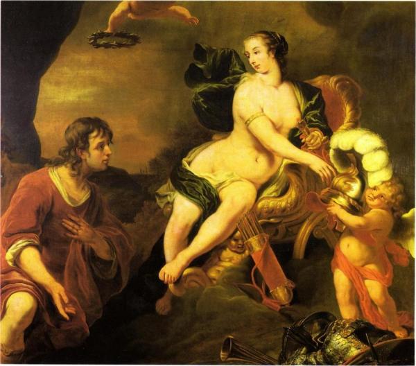 Venus Presenting Aeneas With Armour From Vulcano's Smithy by Ferdinand Bol