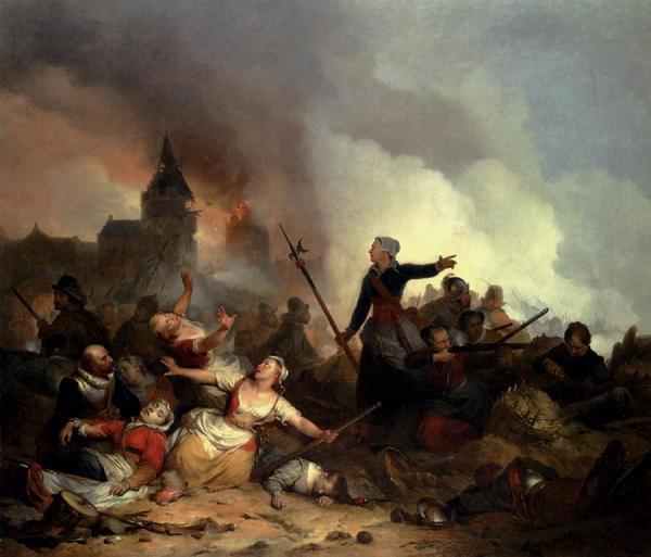 Ferdinand De Braekeleer Strijdtoneel Met Kenau Simons Hasselaar