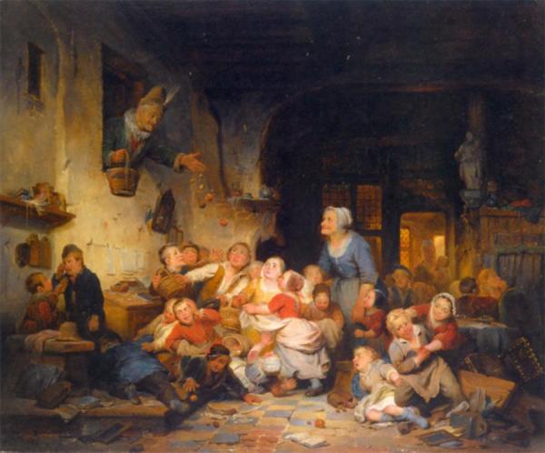 Ferdinand De Braekeleer The Village School