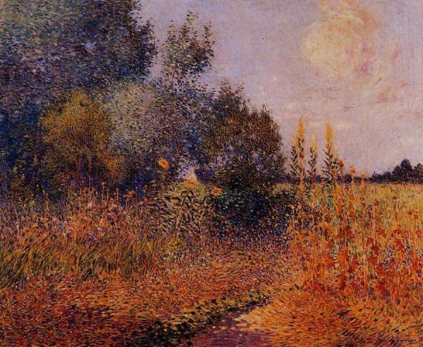 Flower Garden At Kervaudu by Ferdinand Du Puigaudeau