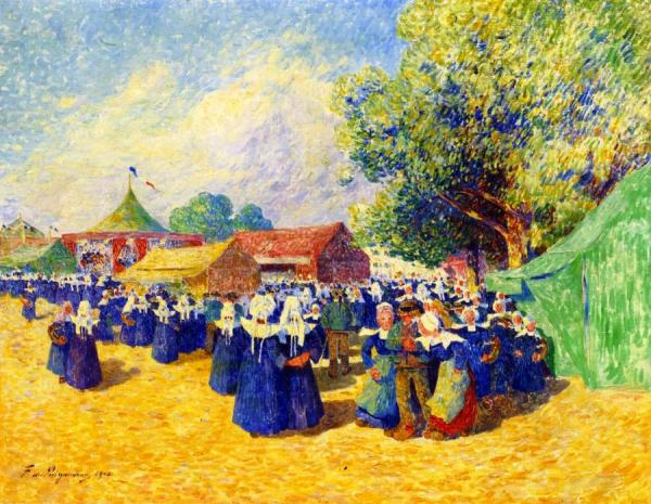 Fun Fair In Brittany by Ferdinand Du Puigaudeau